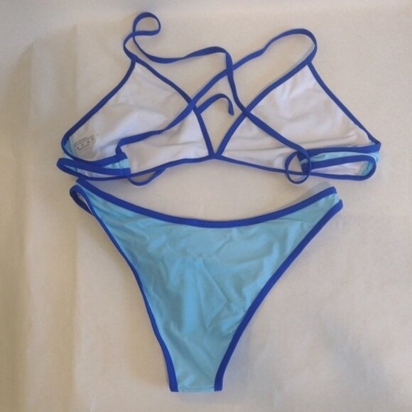 SHEIN Blue 2-Piece Bikini (J115) - Picture 3 of 4